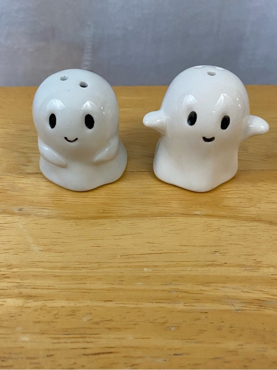 Other - White Ghost Ceramic Salt and Pepper Shaker Set